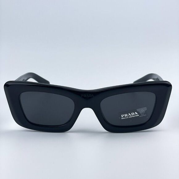 NEW Prada PR13ZS 1AB5S0 Black Dark Grey Cat Eye Unisex Sunglasses - Picture 4 of 13